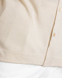 Sand Long Sleeved Shirt Knitwear in Organic Cotton Mulberry Silk | Filatori