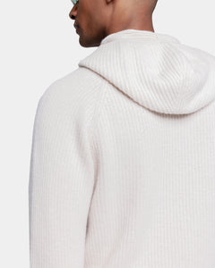 Meringue Long Sleeve Hoodie in Super 100's Carded Wool | Filatori