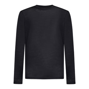 Black Tech Long Sleeve T-Shirt Wool | Filatori 