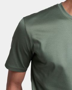 Military Green Short Sleeve T-Shirt 100% Ultra-fine Supima Cotton | Filatori 